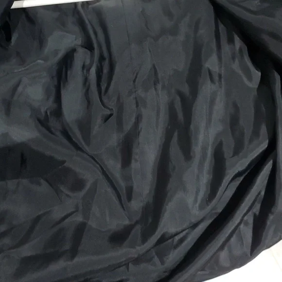 BLACK EMANUEL UNGARO DOUBLE BREASTED BLAZER VELVET VELOUR SIZE 10 44 - Picture 8 of 9